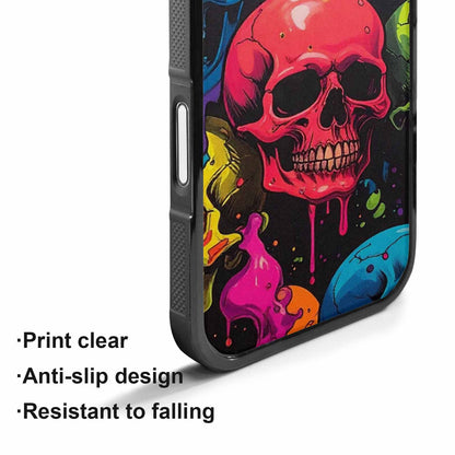 iPhone 17 Case — Of Skulls Digital Camo Gothic Skulls, Custom Printed Phone Case