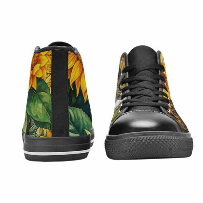 WOMEN'S Sunflower High Top Canvas Y2K Sneakers