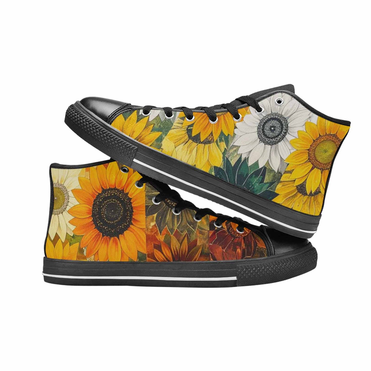 WOMEN'S Blend Melt Them High Top Canvas Dark Academia Custom Shoes