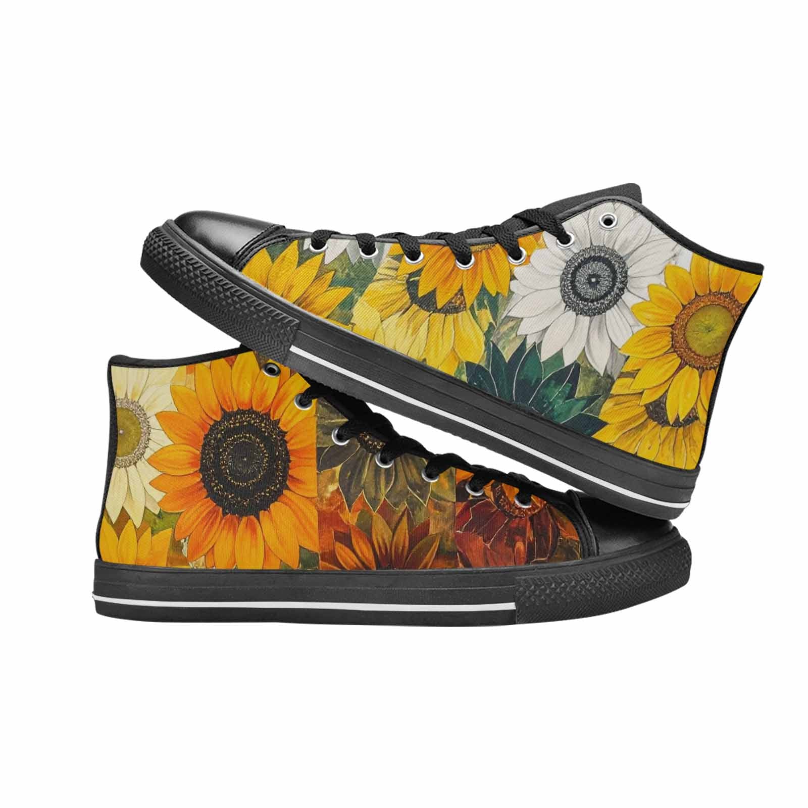 WOMEN'S Blend Melt Them High Top Canvas Dark Academia Custom Shoes