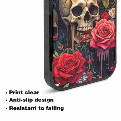 iPhone 15 Plus Case — Skulls And Rosesmelting Skulls A Agl, Personalized Phone Case