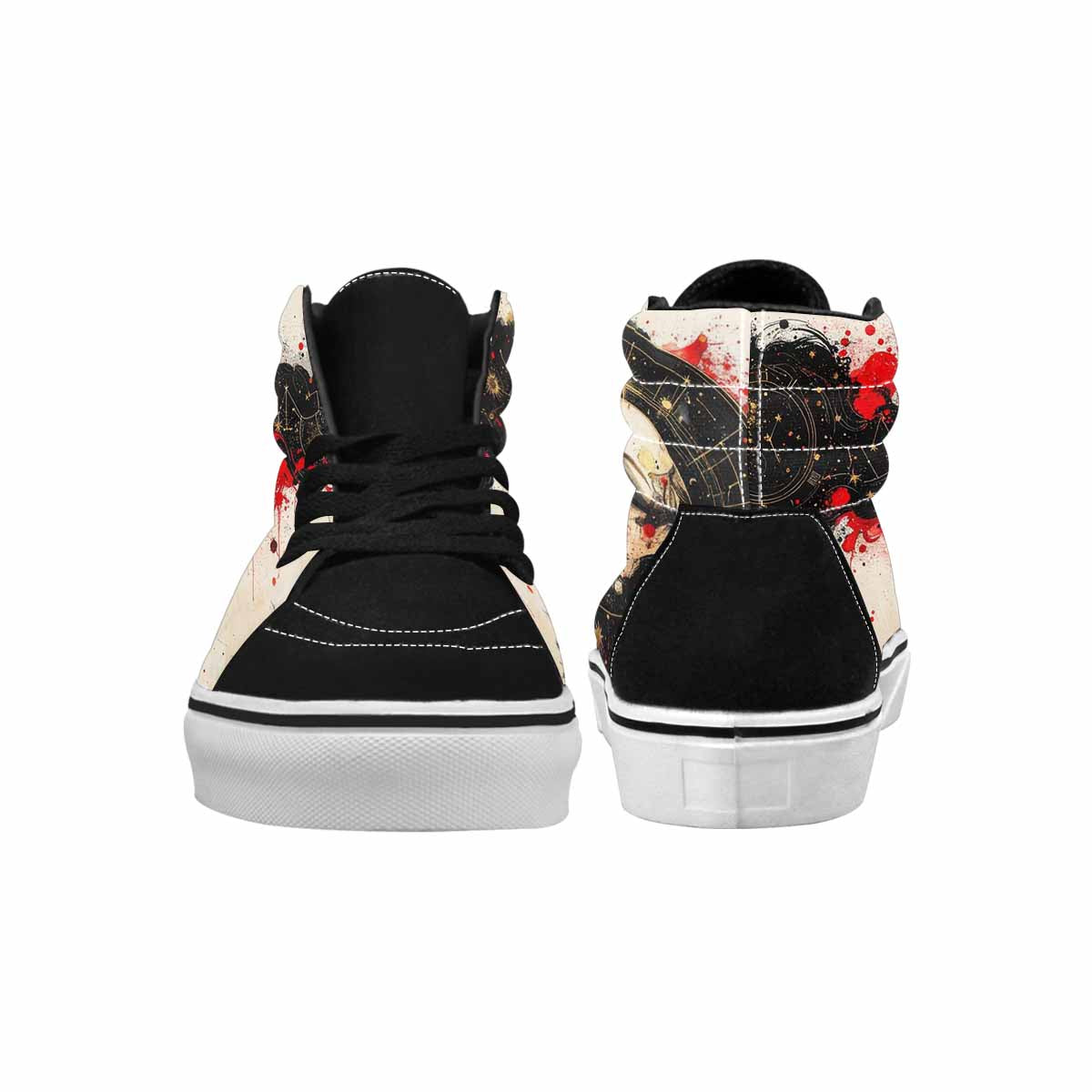 MEN'S Zodiac Constellation High Top Canvas Neon Fantasy Shoes