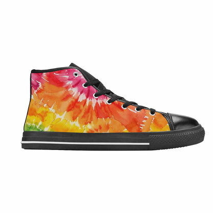 MEN'S Tie Dye - High Top Canvas Y2K Custom Sneakers