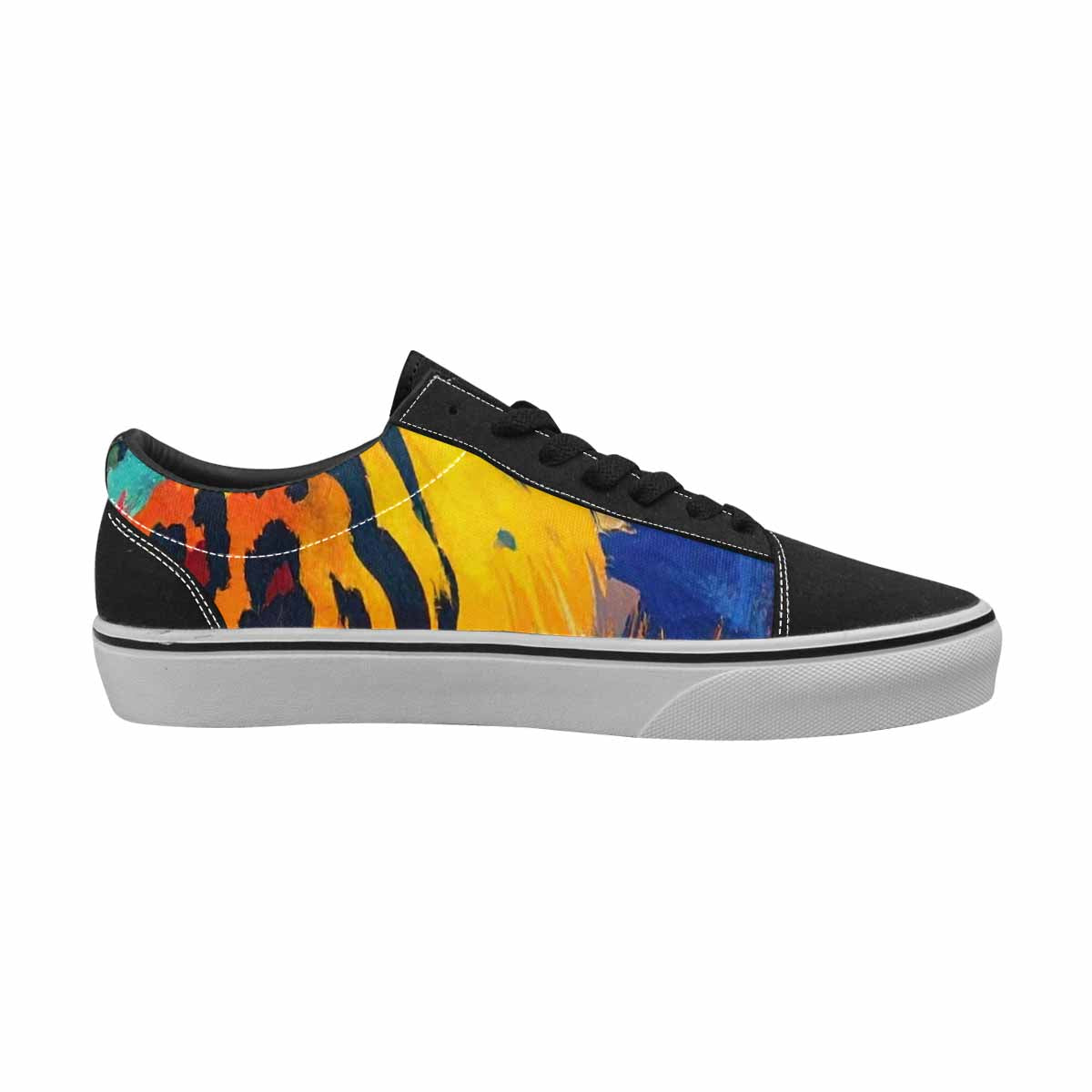 WOMEN'S Animal Print Lace-Up Canvas Vivid Sneakers