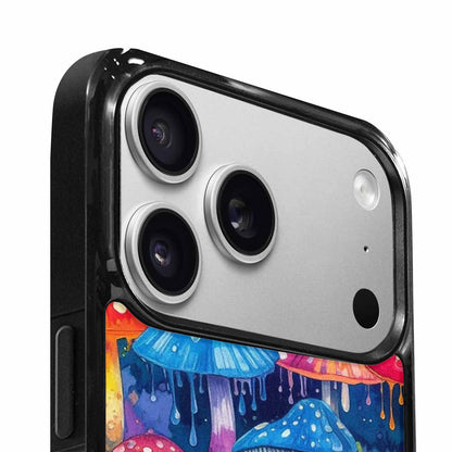 iPhone 17 Pro Max Case — Rainbow Drip Mushrooms Original Art, Customized Protective Case