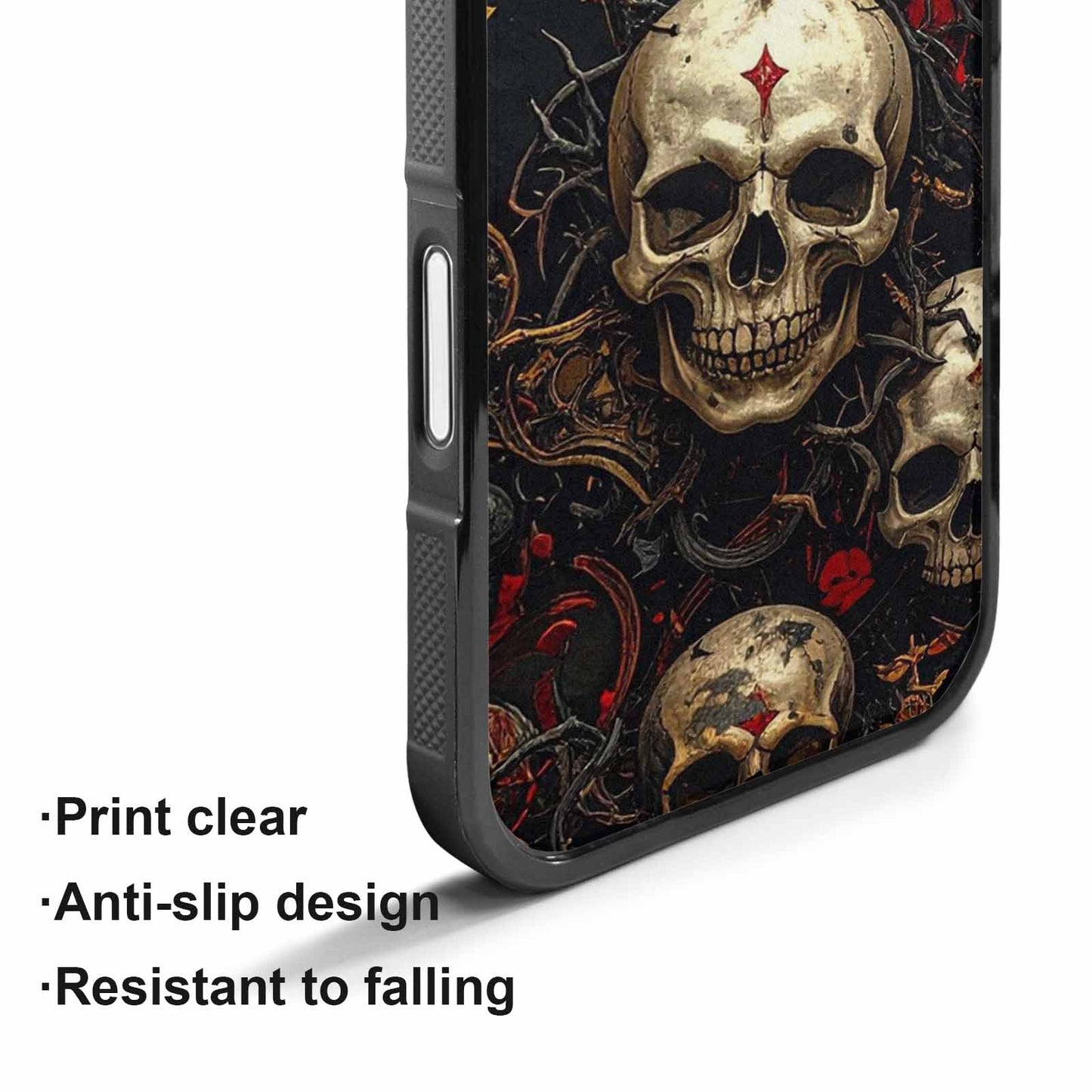 iPhone 17 Case — Skull Dark Art Gothic Print Gothic, Custom Print Case Cover