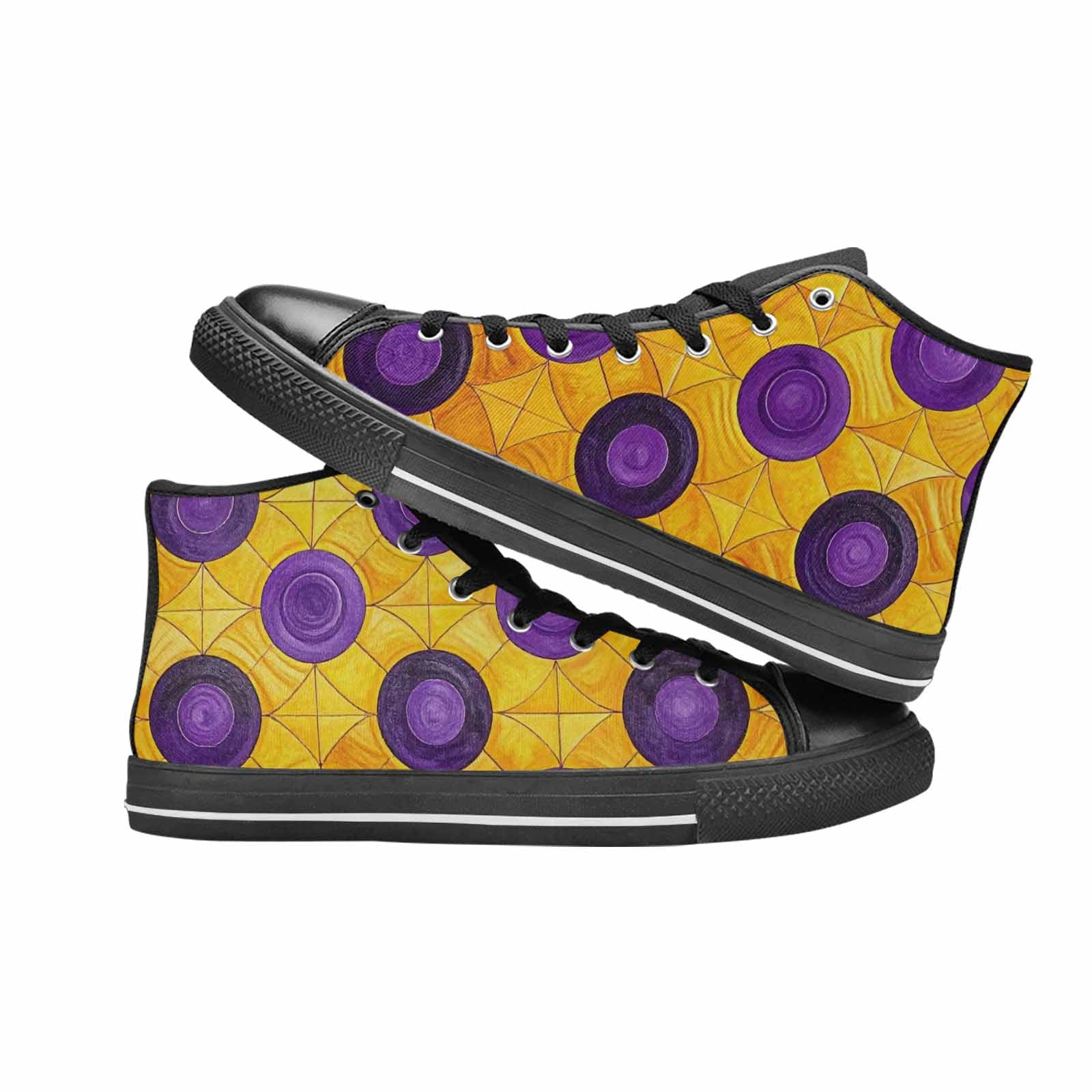 MEN'S Intersex Flag Color High Top Canvas Y2K Custom Sneakers