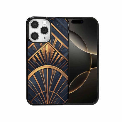 iPhone 15 Pro Max Case — Art Deco Illustration Pattern, Customized Protective Case
