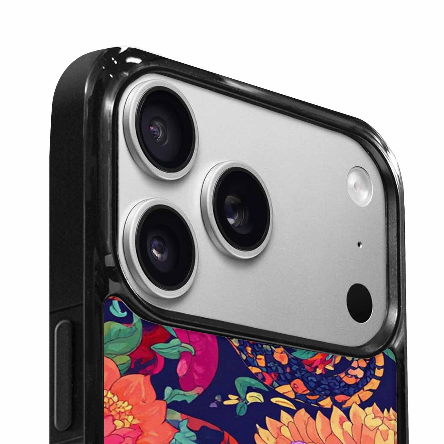iPhone 17 Pro Case — Snakes Print Floral Seamless Pattern Floral, Custom Made Phone Cover
