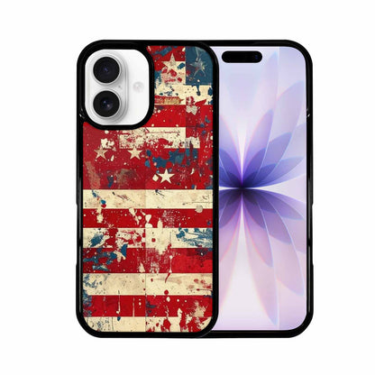 iPhone 17 Case — Small American Flag Stars Galaxy Space, Custom Printed Phone Case