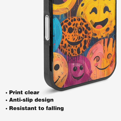iPhone 16 Plus Case — Smiley Faces Animal Printsmile, Personalized Phone Case