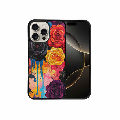 iPhone 16 Pro Max Case — Gothic Rose Gothic Roses Pattern Hundreds, Custom Print Case Cover