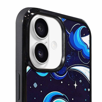 iPhone 17 Case — Neon Winter Moon Cartoon Cute, Custom Phone Case