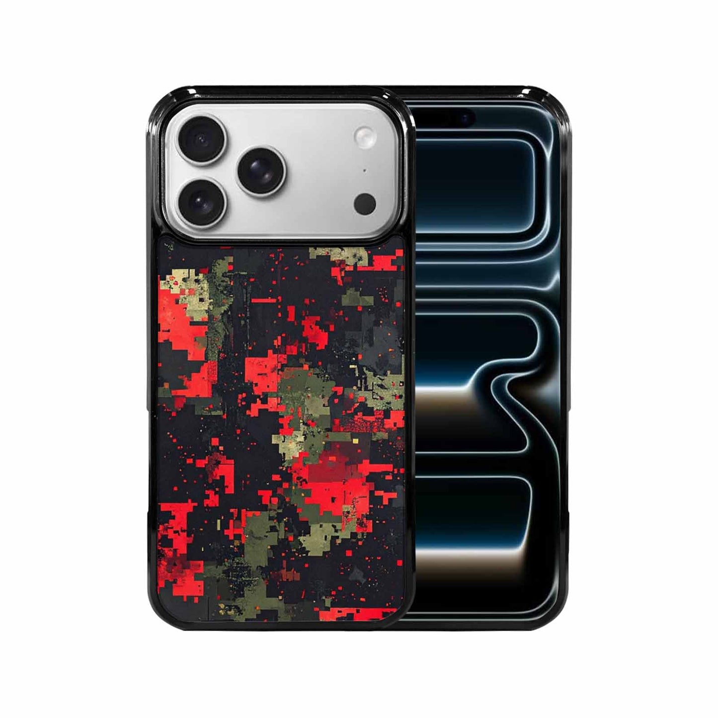 iPhone 17 Pro Max Case — Small Military Camouflage Blotch Camo, Custom Designed Case Cover