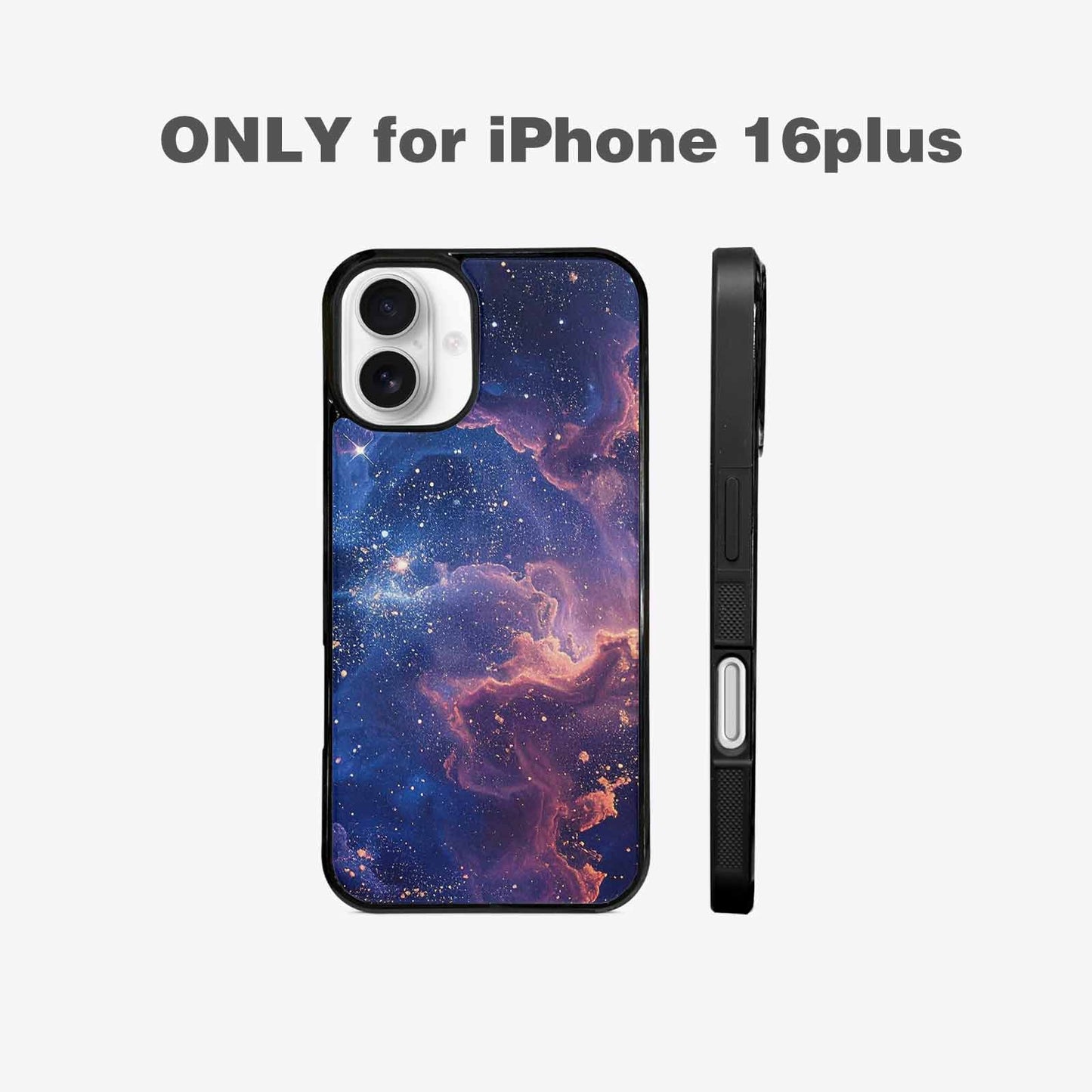 iPhone 16 Plus Case — Nebula Texture With Dense Star Cluster, Personalized Phone Case