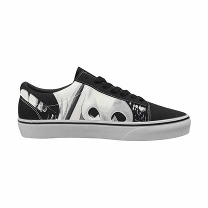WOMEN'S Googly Cartoon Mouths Canvas Lace-Up Dreamcore Sneakers