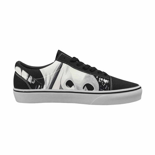 WOMEN'S Googly Cartoon Mouths Canvas Lace-Up Dreamcore Sneakers
