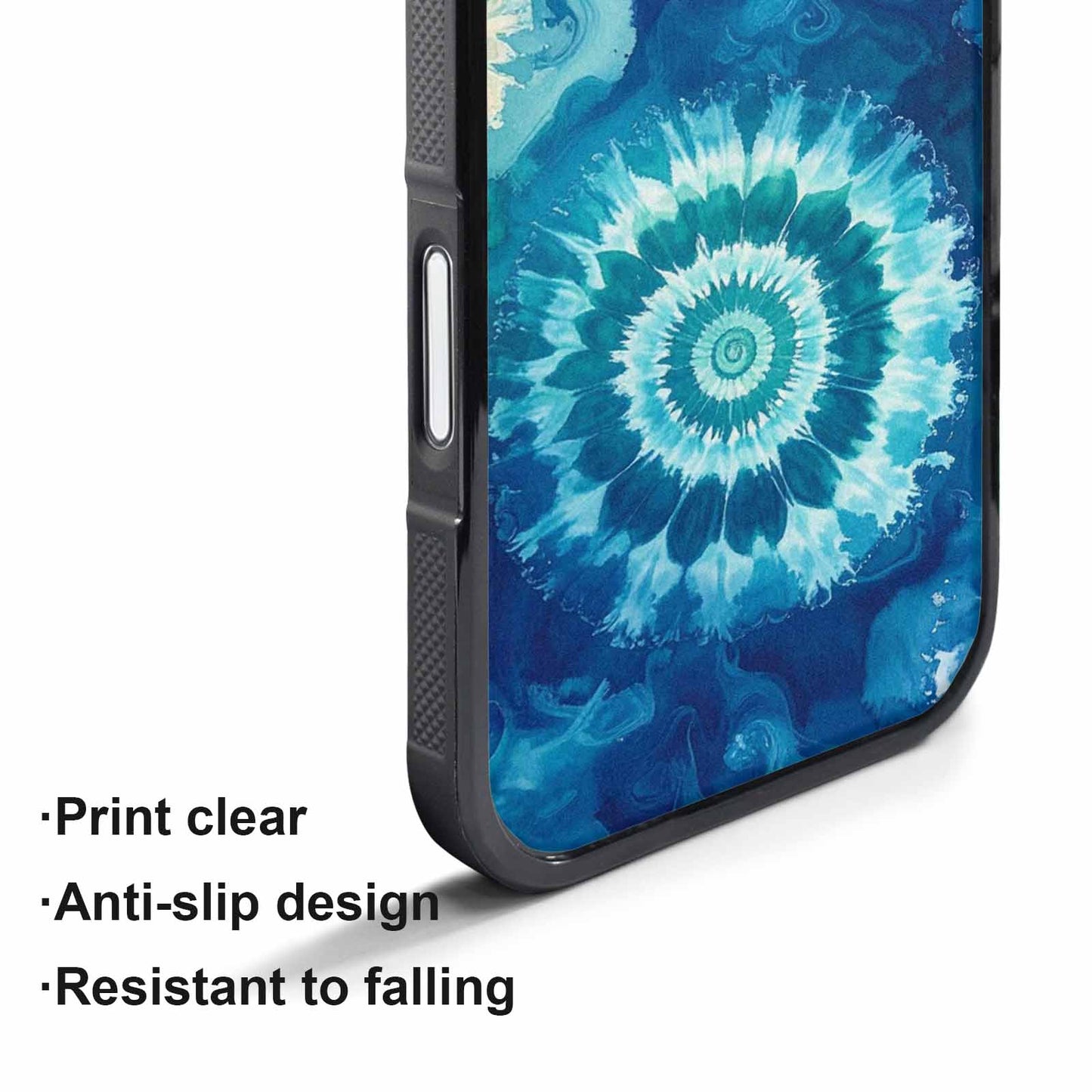 iPhone 17 Pro Max Case — Tie Dye Ocean Blues Tie Dye, Customized Protective Case