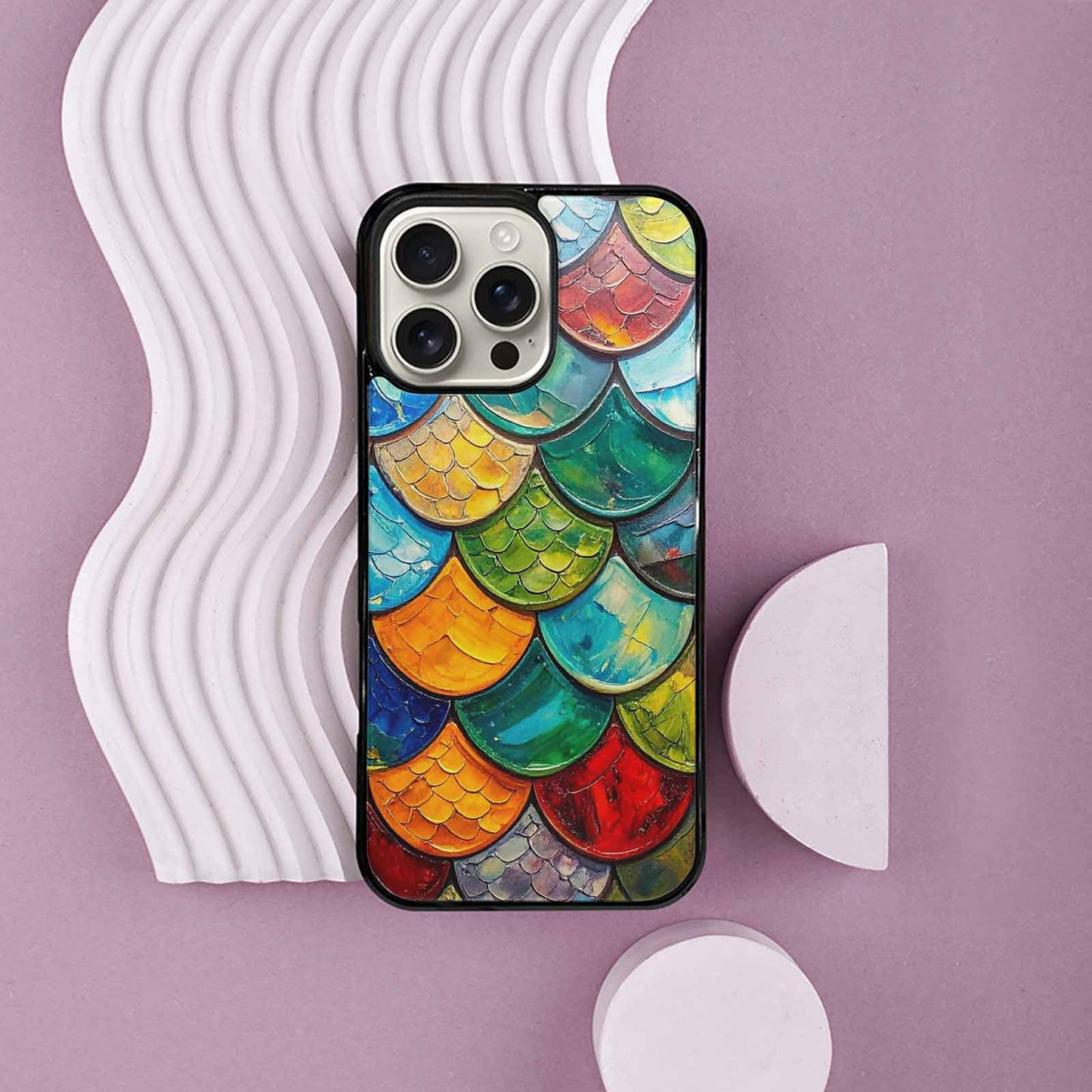 iPhone 16 Pro Max Case — Reptile Scale Full Color Vibrant Reptile, Custom Phone Case