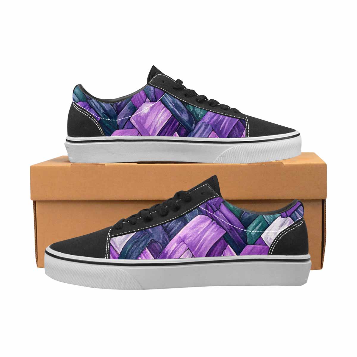WOMEN'S Genderqueer Flag Color Canvas Lace-Up Dark Academia Sneakers