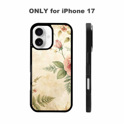 iPhone 17 Case — Vintage Botanical Art Pattern Floral, Custom Print Case Cover