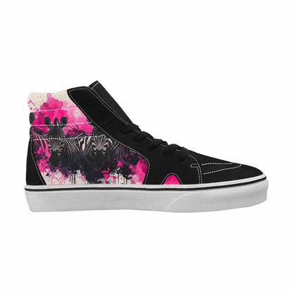 MEN'S Zebra Stripe Burst High Top Canvas Dreamcore Shoes