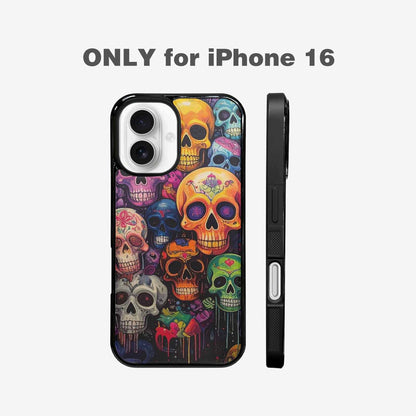 iPhone 16 Case — Skulls General Skulls Pattern, Unique Phone Case Design