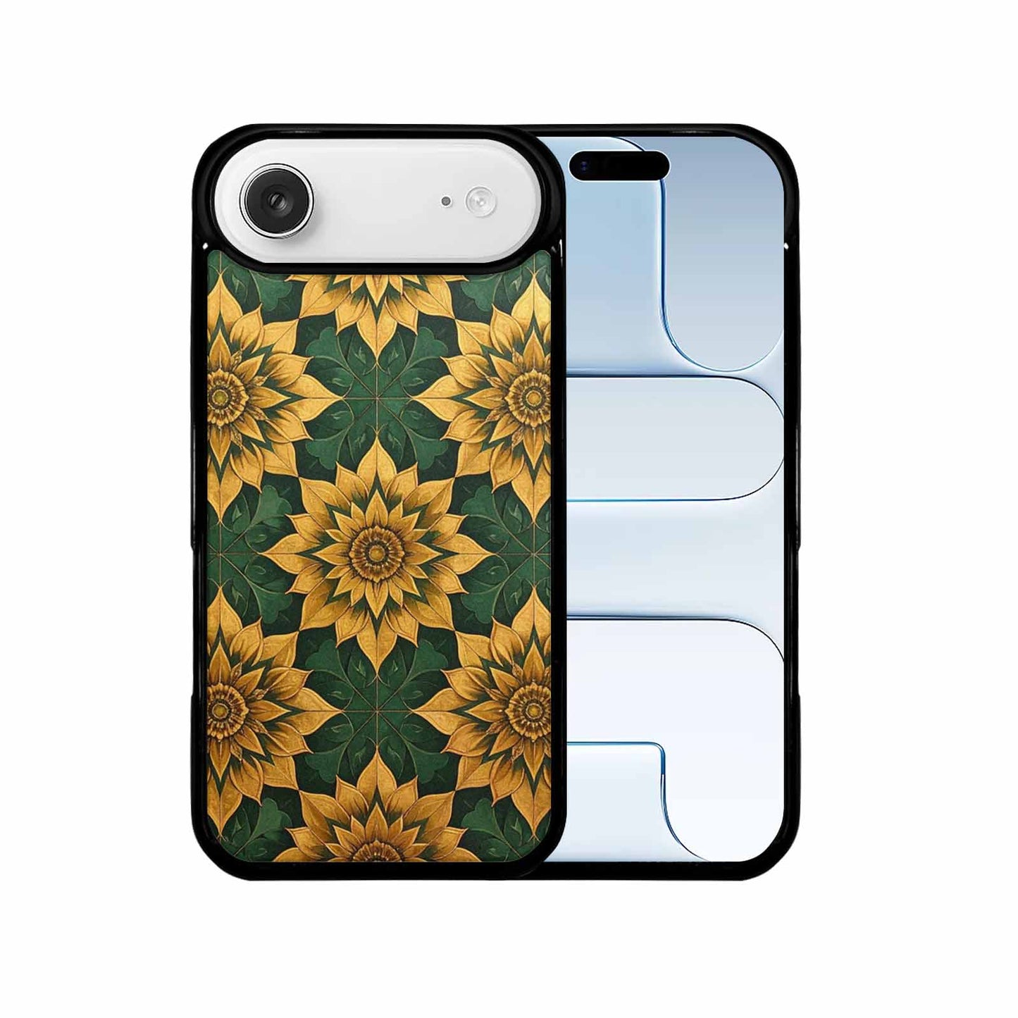iPhone 17 Air Case — Sunflower Mandala Kaleidoscope Floral, Customized Protective Case
