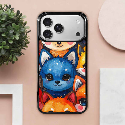 iPhone 17 Pro Max Case — Watercolor Kawaii Fox Watercolor Abstract, Customized Protective Case