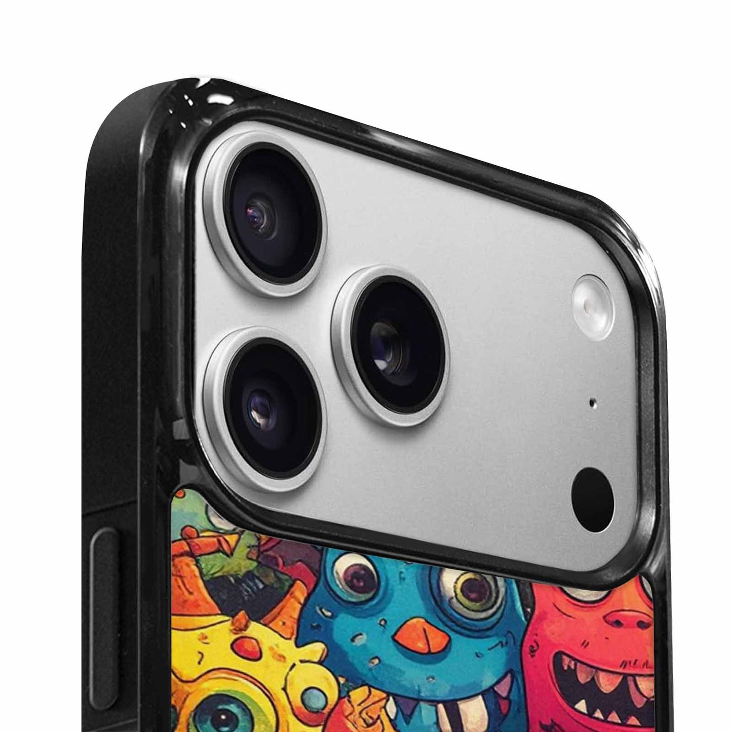 iPhone 17 Pro Case — Small Cartoon Monster Character Pattern Cartoon, Unique Phone Case Design