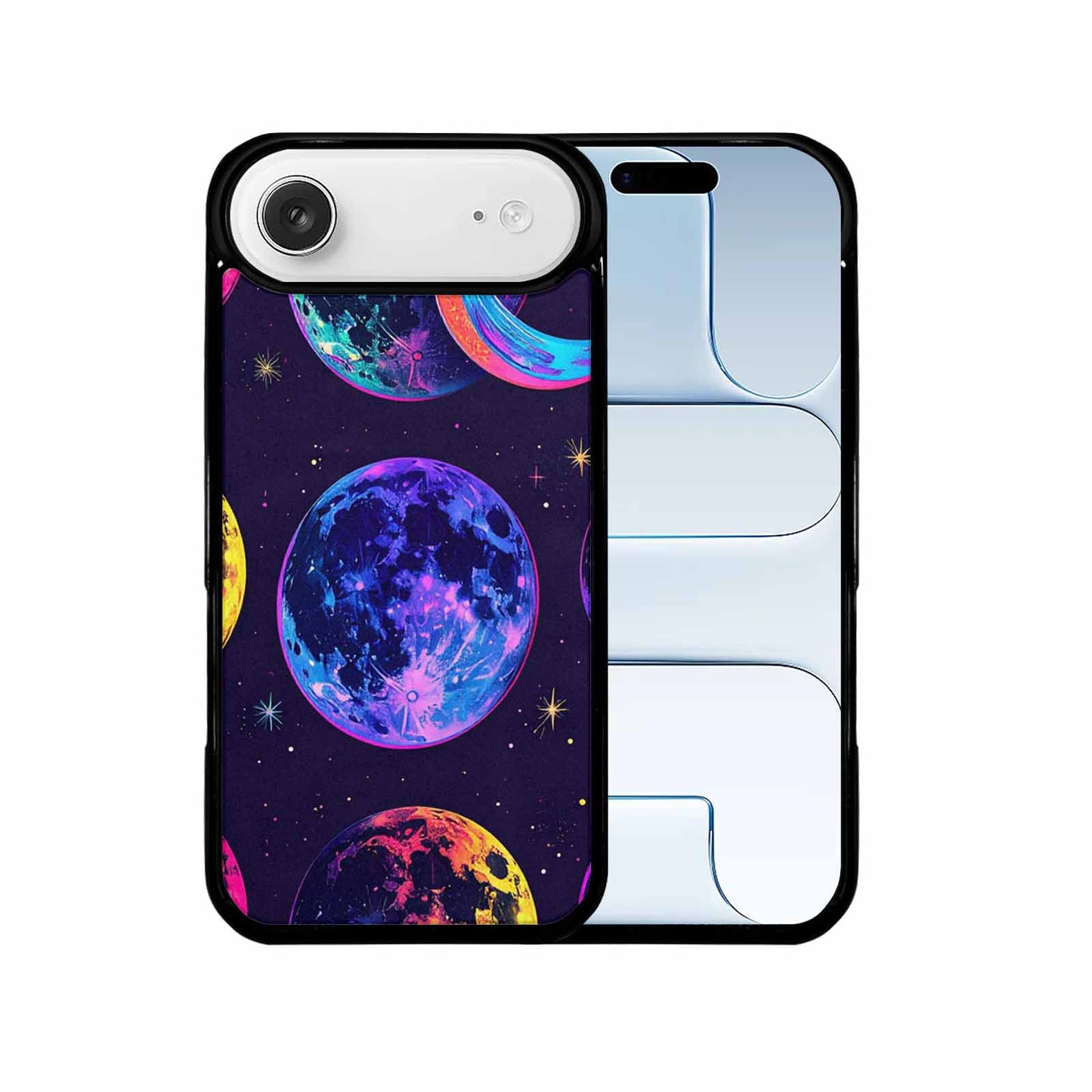 iPhone 17 Air Case — Neon Winter Moon Seamless Cartoon Cute, Original Design Phone Case