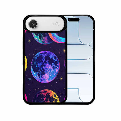 iPhone 17 Air Case — Neon Winter Moon Seamless Cartoon Cute, Original Design Phone Case