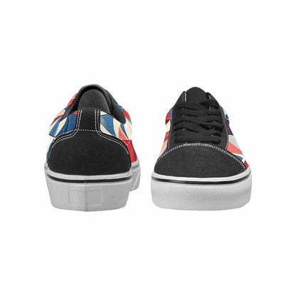 WOMEN'S American Flag Stars Canvas Lace-Up Wallpaper Art Shoes