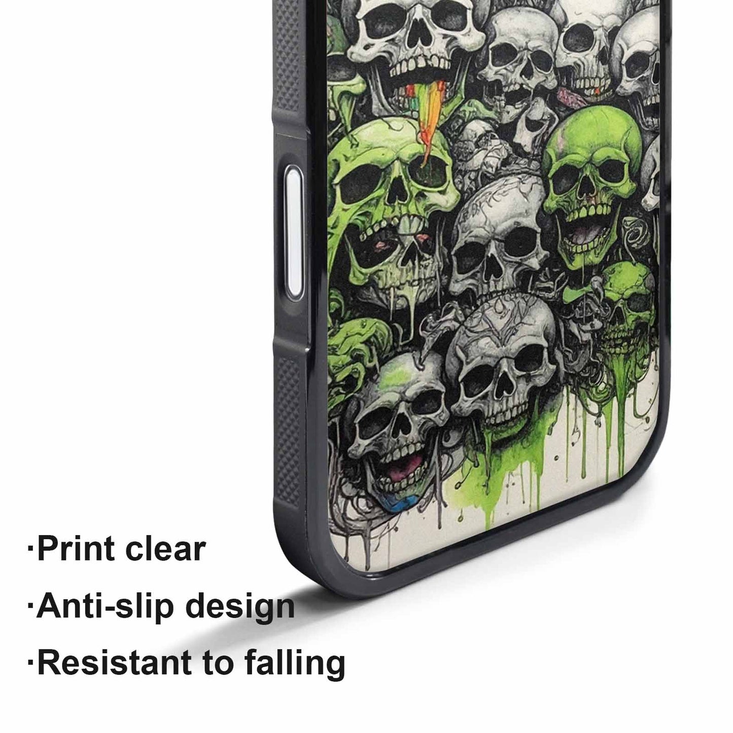 iPhone 17 Air Case — Black Green Ink Rainbow From Gothic, Personalized Phone Case