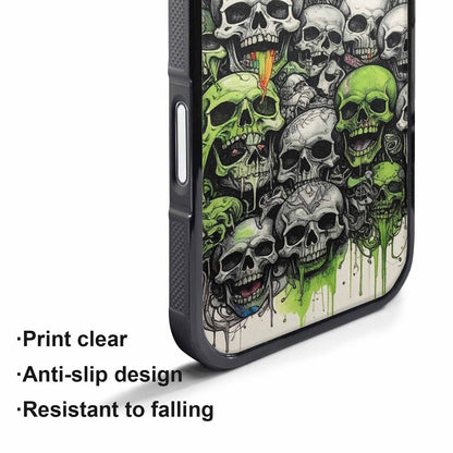 iPhone 17 Air Case — Black Green Ink Rainbow From Gothic, Personalized Phone Case