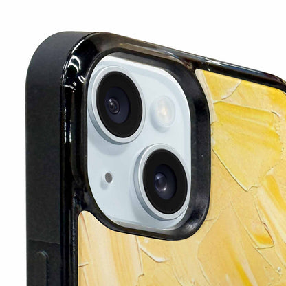 iPhone 15 Plus Case — Impressionist Sunflower Brushstroke Pattern Hundreds Of, Custom Printed Phone Case