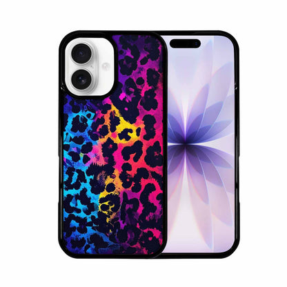 iPhone 17 Case — Leopard Print Neon Seamless Animal Print, Custom Art Phone Cover