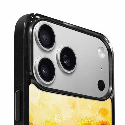 iPhone 17 Pro Max Case — Full Color Vibrant Sunflower Floral, Custom Phone Case