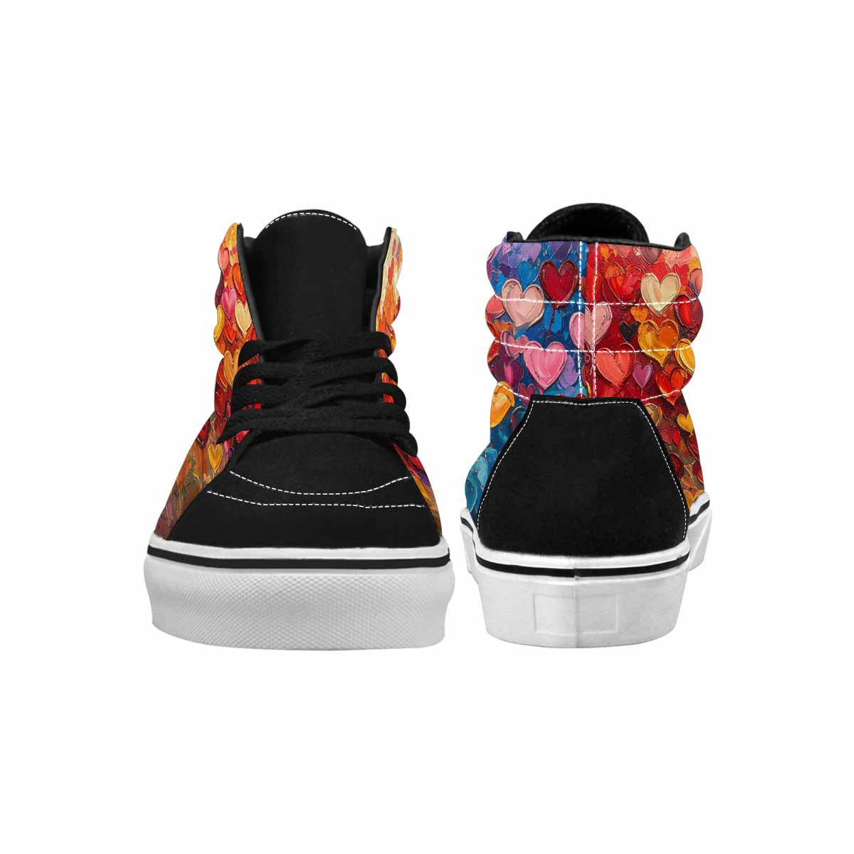 MEN'S Heart Burst High Top Canvas Vivid Sneakers