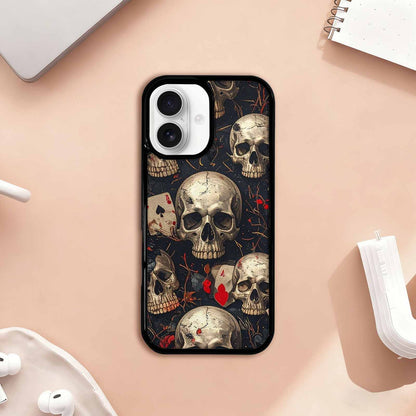 iPhone 17 Case — Skull Dark Art Gothic Print Gothic, Custom Printed Phone Case