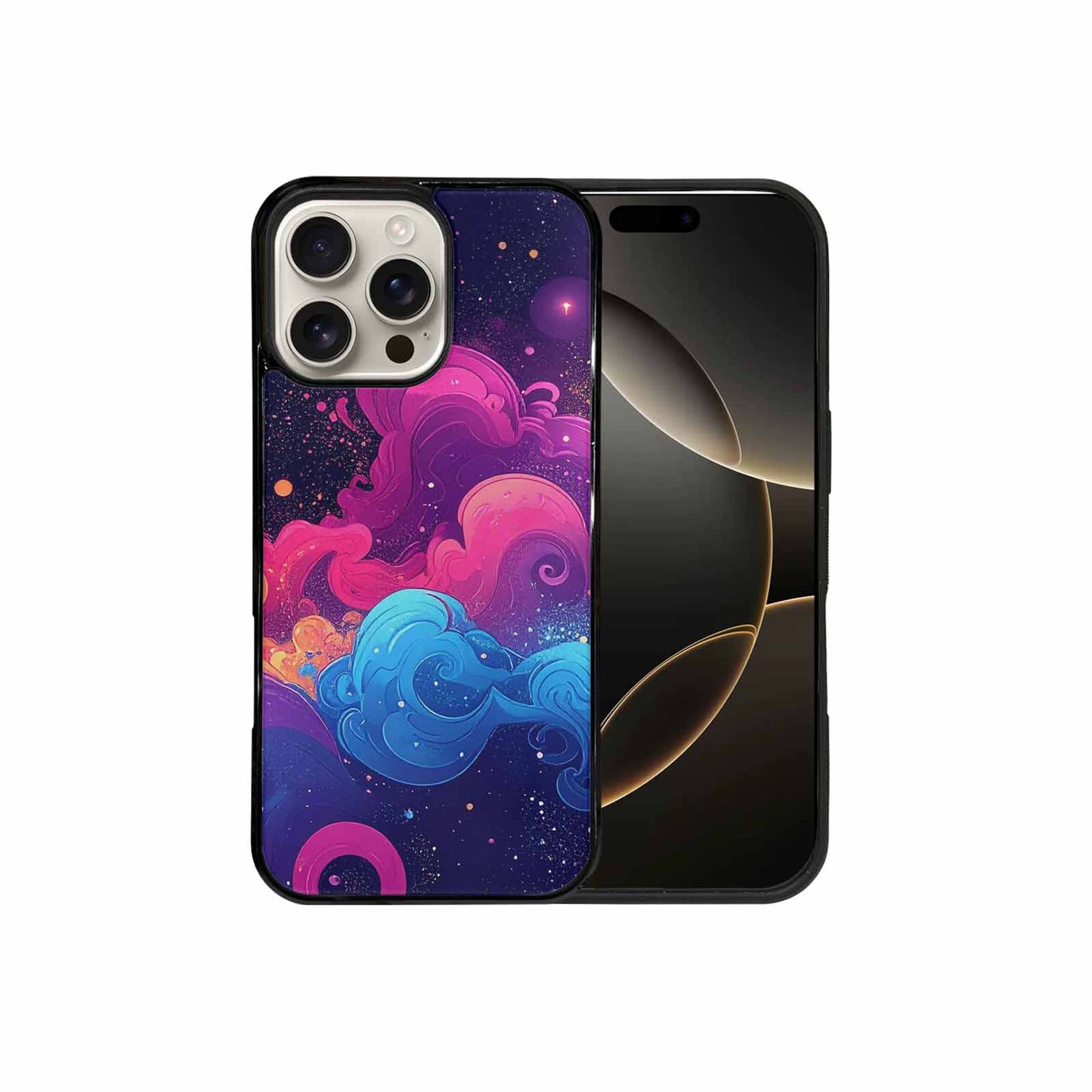 iPhone 16 Pro Max Case — Rose Galaxy Art Seamless Pattern Vibrant, Custom Made Phone Cover