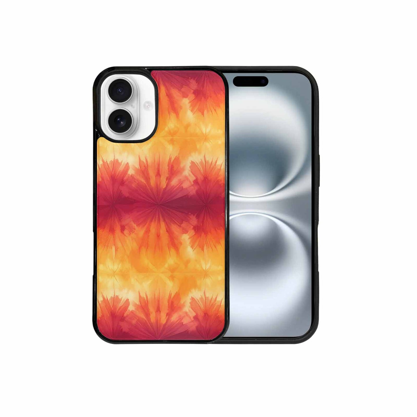 iPhone 16 Plus Case — Ombre Tie Dye Sunset, Unique Phone Case Design
