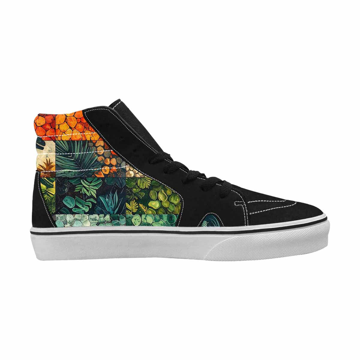 WOMEN'S Dinosaur Silhouette High Top Canvas Aesthetic Custom Sneakers
