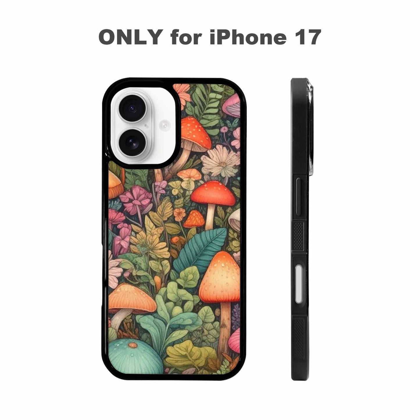 iPhone 17 Case — Mushrooms Botanicalmushrooms P Qwd Floral, Custom Made Phone Cover