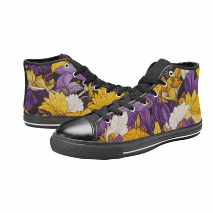 MEN'S Nonbinary Flag Color High Top Canvas Dreamcore Custom Shoes