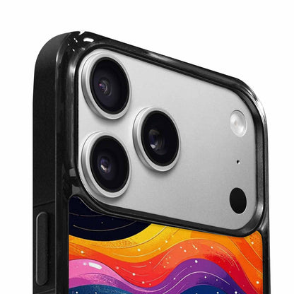 iPhone 17 Pro Case — Glossy Winter Wave Seamless Cartoon Cute, Custom Phone Case