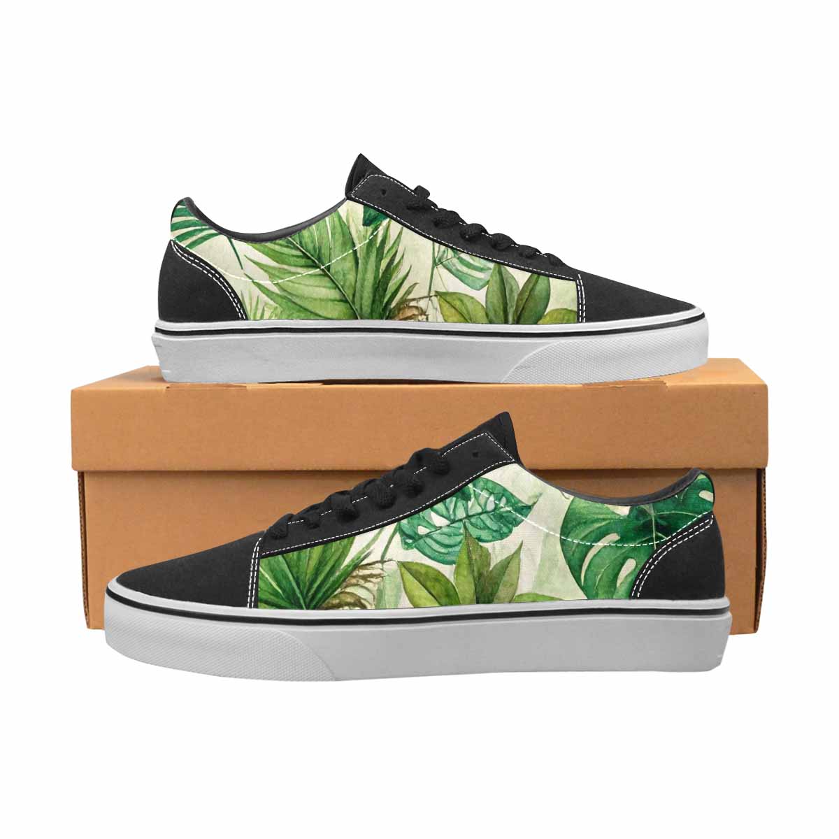 WOMEN'S Seven-Point Palmate Leaf Canvas Lace-Up Y2K Shoes