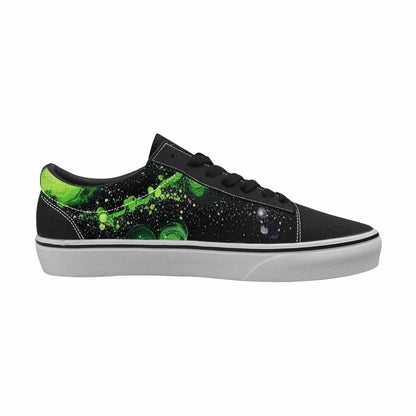 WOMEN'S Galaxy Nebula Lace-Up Canvas Melting Art Custom Sneakers