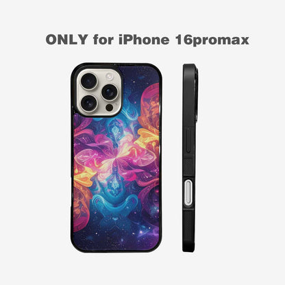 iPhone 16 Pro Max Case — Rose Galaxy Art Seamless Pattern Vibrant, Custom Designed Case Cover