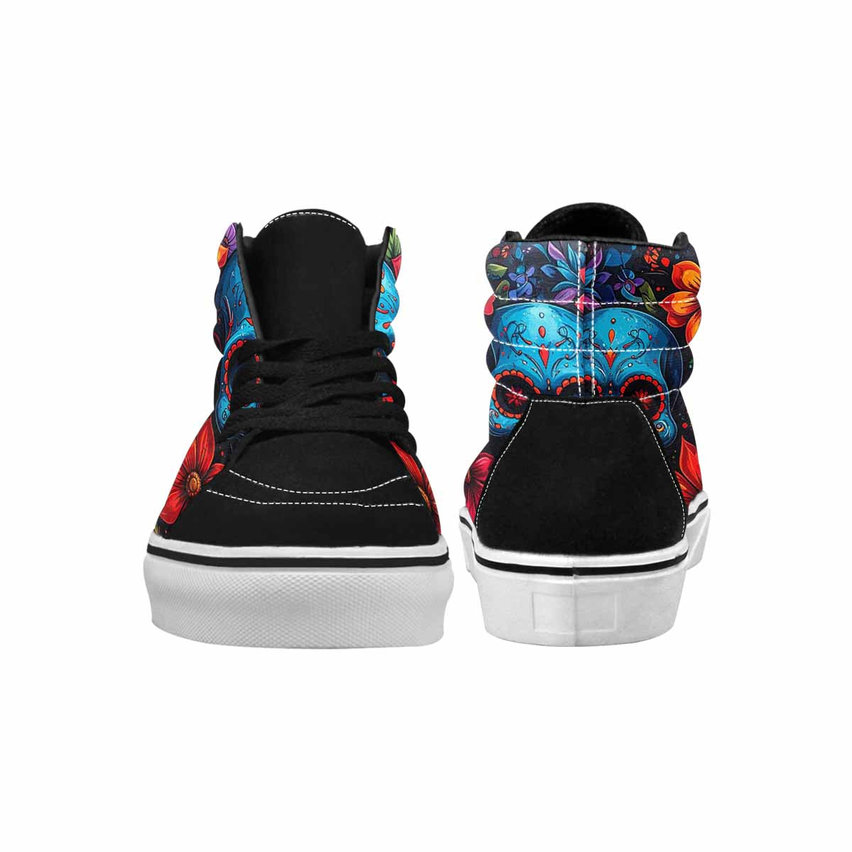 WOMEN'S Graffiti Skull High Top Canvas Dark Academia Shoes